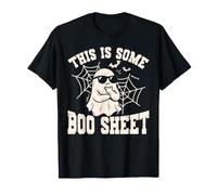 Questo è Un Foglio Boo Sheet Skeleton Ghost Witch Horror Halloween Maglietta
