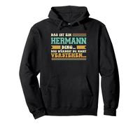 Questo è Un Hermann DING - Scritta per la Famiglia Hermann Felpa con Cappuccio