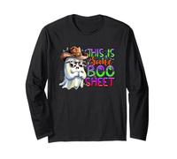 Questo è Un po' Boo Sheet Ghost Cowboy Maglia a Manica
