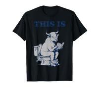 Questo è Un Toro, Divertente Lettura sulla Toilette, Grafica Umoristica Maglietta