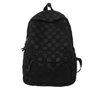 Questo è uno zaino alla moda e versatile con un design a tinta unita per uomini e donne, caratterizzato da un aspetto elegante e da una grande capacità. (Black #3, One Size)