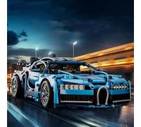 Questo Elegante Kit Di Costruzione Auto Blu Composto Da 1608 Pezzi, Forma Un Mod