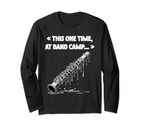 Questo Flauto Divertente per Camp One Time at Band Camp Pie Maglia a Manica