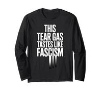Questo gas lacrimogeno ha il sapore della protesta del fascismo politikal Maglia a Manica