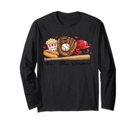 Questo Gioco di Baseball della Stagione - Eat Sleep Baseball Repeat Maglia a Manica