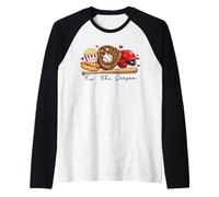 Questo Gioco di Baseball della Stagione - Eat Sleep Baseball Repeat Maglia con Maniche Raglan