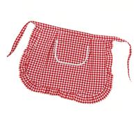 Questo grembiule corto a mezza lunghezza è un design monoblocco realizzato in tessuto di poliestere, comodo e pratico, con un bel motivo a quadri, adatto per cucinare, dipingere, annaffiare i fiori, l