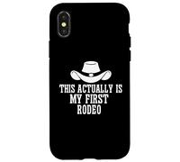 Questo in realtà è il mio primo rodeo divertente Cowboy Cowgirl Custodia per iPhone X/XS
