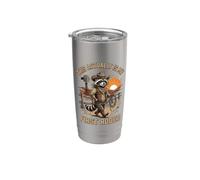 Questo in realtà è il mio primo rodeo occidentale Rodeo Raccoon Cowboy Bicchiere termico in acciaio inox doppia parete