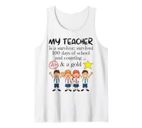 Questo Insegnante è Un Sopravvissuto; Sopravvissuto 100 Giorno & Contando A+ Canotta