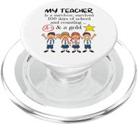 Questo insegnante è un sopravvissuto; Sopravvissuto 100 Giorno & Contando A+ PopSockets PopGrip per MagSafe