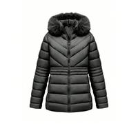 Questo inverno, indossa il nostro piumino con cappuccio da donna taglie forti, caldo e confortevole - perfetto per le avventure all'aperto, e ha tasche! 1XL,2XL,3XL,4XL,5XLColore unicoTessuto intrecci