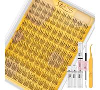 Questo kit di ciglia finte lunghe e sottili Quewel include strumenti specifici. Offrendo un aspetto naturale, queste ciglia sono adatte sia ai principianti che agli appassionati di trucco (333-A-V01)