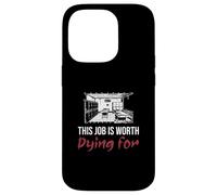 Questo lavoro vale la pena morire per i tecnici dell'autopsia scientifica mortuaria Custodia per iPhone 14 Pro