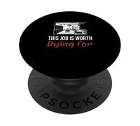 Questo lavoro vale la pena morire per i tecnici dell'autopsia scientifica mortuaria PopSockets PopGrip Adesivo