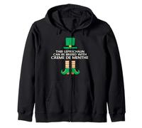 Questo leprechaun può essere corrotto con Creme De Menthe Paddy Day Felpa con Cappuccio