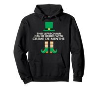 Questo leprechaun può essere corrotto con Creme De Menthe Paddy Day Felpa con Cappuccio