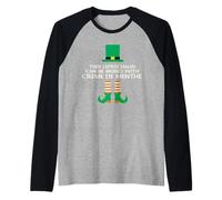 Questo leprechaun può essere corrotto con Creme De Menthe Paddy Day Maglia con Maniche Raglan