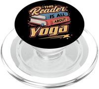 Questo lettore è tutto sullo yoga | Amante dei libri e divertimento del benessere PopSockets PopGrip per MagSafe
