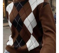 Questo maglione da donna alla moda per il 2025 presenta un morbido collo a giro e maniche lunghe, adatto sia per occasioni casual che formali. Realizzato in un tessuto morbido e con media elasticità, 