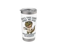 Questo mi fa sembrare divertente dinosauro sviluppato professionalmente Bicchiere termico in acciaio inox doppia parete