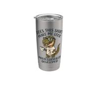 Questo mi fa sembrare divertente dinosauro sviluppato professionalmente Bicchiere termico in acciaio inox doppia parete