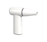 Questo mini soffiatore turbo leggero ma potente è essenziale per qualsiasi attività che richiede un forte flusso d'aria (bianco)