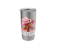 Questo non è il mio primo Derby Horse Racing Equestrian Lover Bicchiere termico in acciaio inox doppia parete