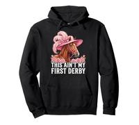 Questo Non è Il Mio Primo Derby Horse Racing Equestrian Lover Felpa con Cappuccio