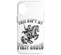 Questo non è il mio primo Rodeo Cowboy Howdy Wild West Horseback Custodia per iPhone 16 Plus