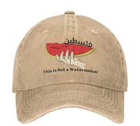 Questo non è un anguria Accessori Cappelli da baseball Parodia Magritte Cappelli all'anguria Cap Allenamenti vintage Vestibilità regolabile Cappellino da sole in cotone, per tutte le stagioni
