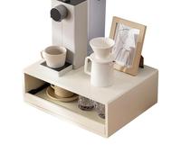 Questo Organizer da banco per Il caffè in bambù, con cassetto per riporre Tazze, Chicchi di caffè, sciroppo, tazzine e Bastoncini per mescolare, è Perfetto per la Cucina o i Bar.