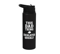 Questo papà cosa si è intensificato rapidamente divertente padre Stainless Steel Insulated Water Bottle