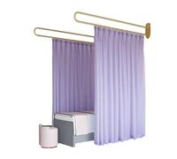 Questo paravento per Ambienti - sospeso da 2,2 m, con Sistema di binari a Barra di Supporto a Forma di U e Tenda divisoria traslucida per la Privacy, Ideale per saloni di Bellezza e cliniche