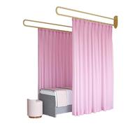 Questo paravento per Ambienti - sospeso da 2,2 m, con Sistema di binari a Barra di Supporto a Forma di U e Tenda divisoria traslucida per la Privacy, Ideale per saloni di Bellezza e cliniche