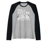 Questo Pastore ha Una congregazione della Chiesa di Classe Maglia con Maniche Raglan