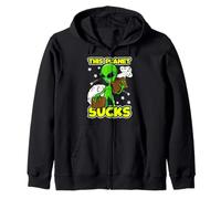 Questo pianeta succhia Alien con Valigie Design divertente Felpa con Cappuccio
