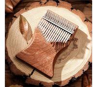 Questo Pianoforte A Pollice Kalimba A 17 Tasti È Realizzato In Legno Ed È Uno Strumento A Tastiera Perfetto Per I Principianti. Kalimba Professionale(Cup-shaped sapele)