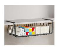Questo portaoggetti sottopensile STO Rack HangiLayereBastizer con Hoo Gray SpaceSaviKitchen anPantry Solut an Design (Dimensioni: Nero)