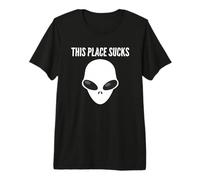 Questo Posto Succhia la Testa aliena | Aliens Lazy Halloween Costume Maglietta Premium