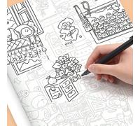 Questo quaderno da disegno presenta bellissimi design per permetterti di schizzare e colorare, con l'obiettivo di offrirti un'uscita creativa per la tua mente, che tu sia un appassionato d'arte o semp
