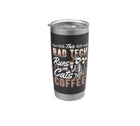 Questo Rad Tech funziona su gatti e caffè Rad Techs Radiologia Bicchiere termico in acciaio inox doppia parete