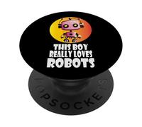 Questo ragazzo ama davvero i robot, Robotics for Kids Robot PopSockets PopGrip Adesivo