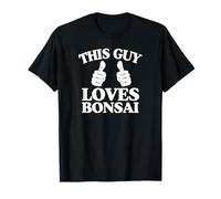 Questo ragazzo ama i bonsai con due pollici Maglietta