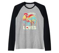 Questo Ragazzo Ama Il Cazzo Divertente Gay Uomo LGBT Scherzo Umoristico Adulto Maglia con Maniche Raglan