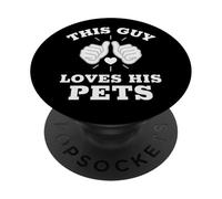 Questo ragazzo ama il suo amante degli animali domestici PopSockets PopGrip Adesivo