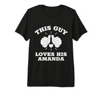 Questo Ragazzo AMA la Sua Amanda Maglietta Premium