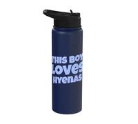 Questo ragazzo ama le iene divertenti iene Stainless Steel Insulated Water Bottle