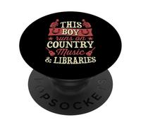 Questo ragazzo corre su musica country e biblioteche PopSockets PopGrip Adesivo