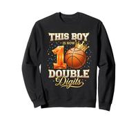 Questo Ragazzo è Ora Il decimo Compleanno di Double Digits Basketball Felpa